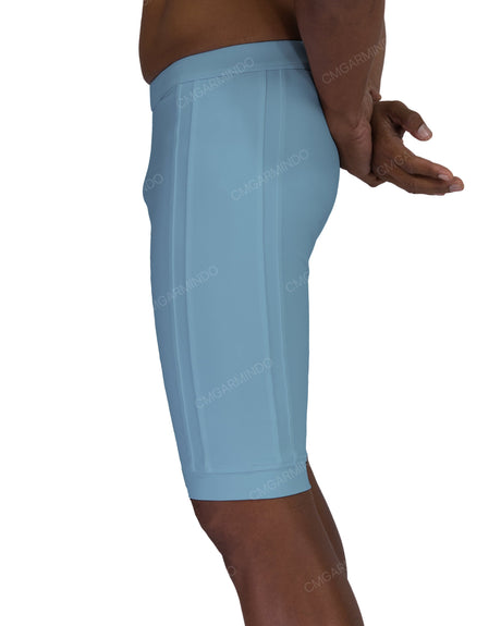 Side Panel Long Swim Shorts