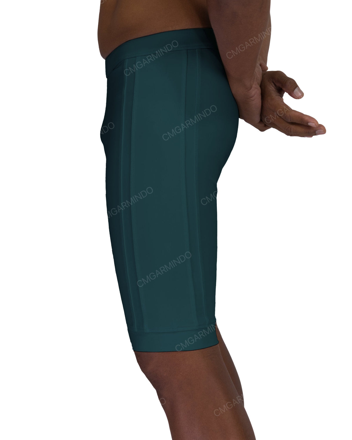Side Panel Long Swim Shorts