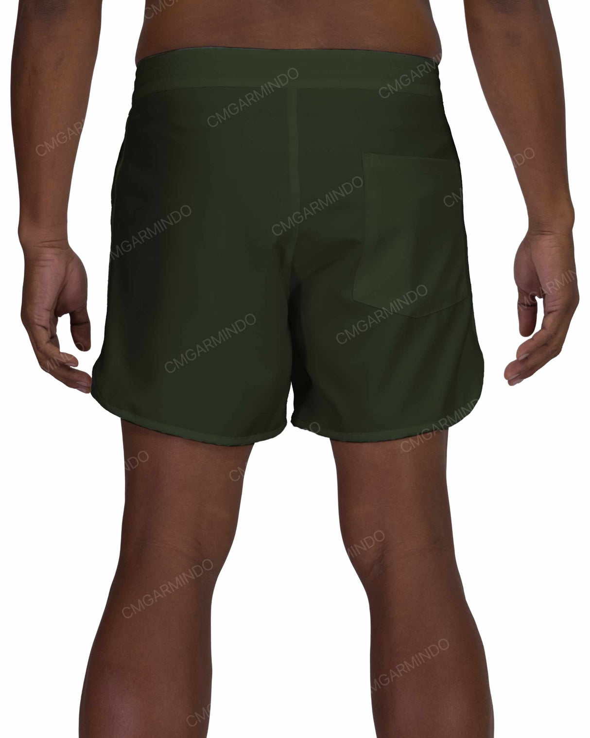 15" Fixed Waist Dolphin Hem Boardshorts