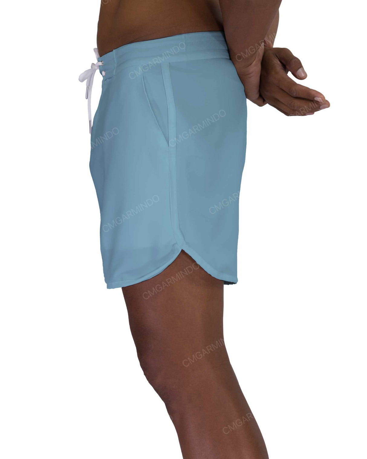 15" Fixed Waist Dolphin Hem Boardshorts