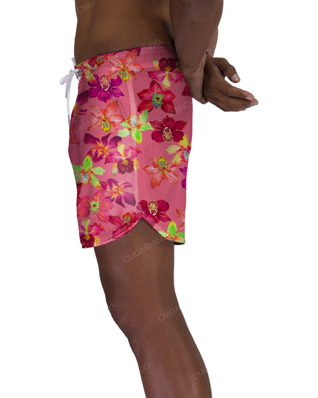 15" Fixed Waist Dolphin Hem Boardshorts