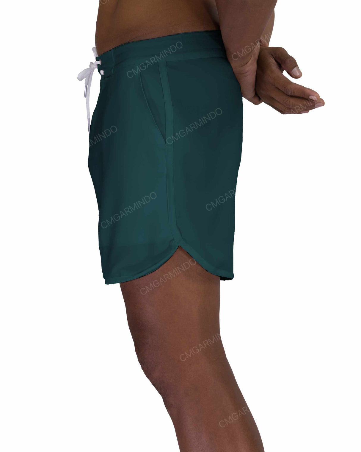 15" Fixed Waist Dolphin Hem Boardshorts
