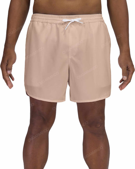 15" Elastic Waist Dolphin Hem Swimshorts