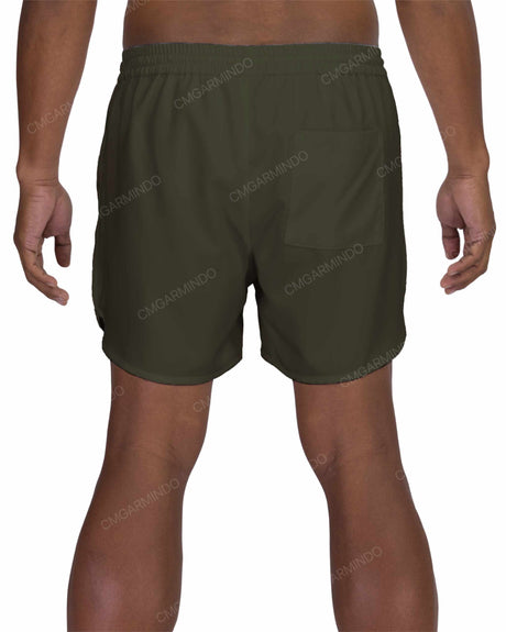 15" Elastic Waist Dolphin Hem Swimshorts