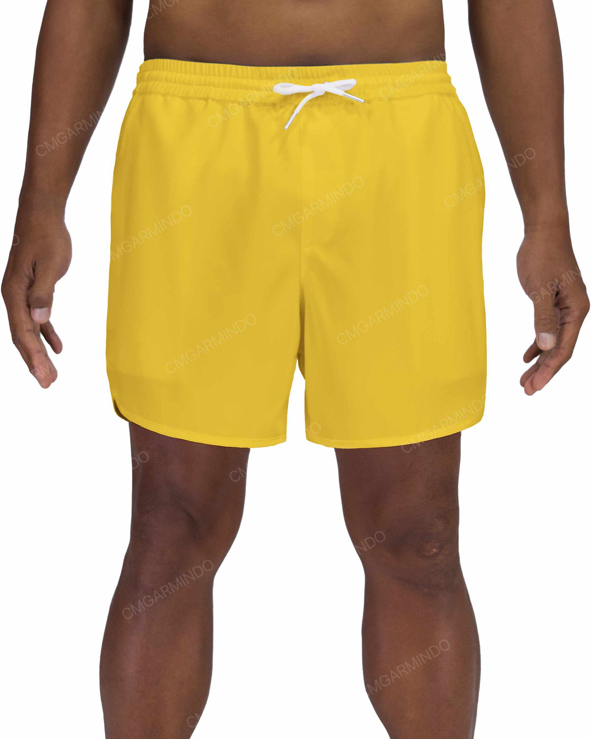 15" Elastic Waist Dolphin Hem Swimshorts