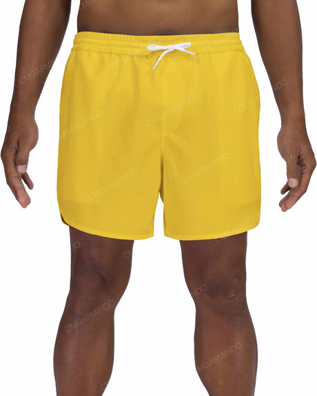 15" Elastic Waist Dolphin Hem Swimshorts