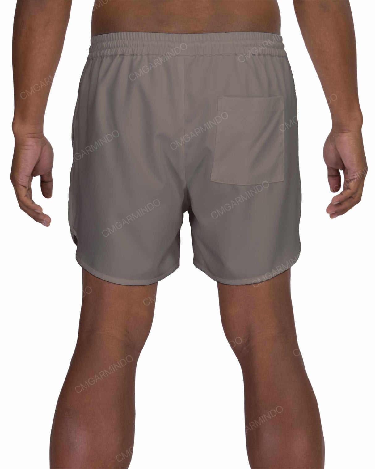 15" Elastic Waist Dolphin Hem Swimshorts