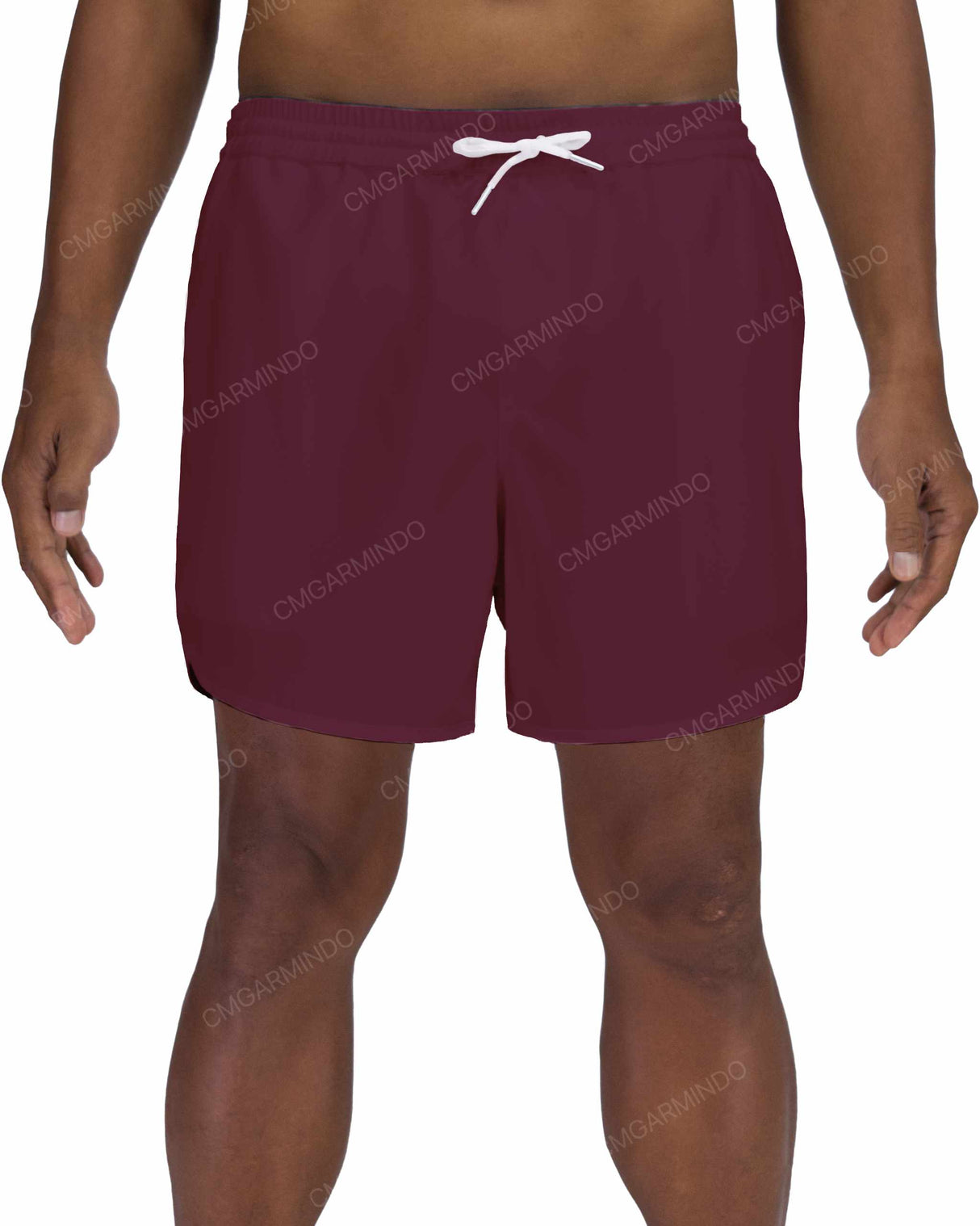 15" Elastic Waist Dolphin Hem Swimshorts