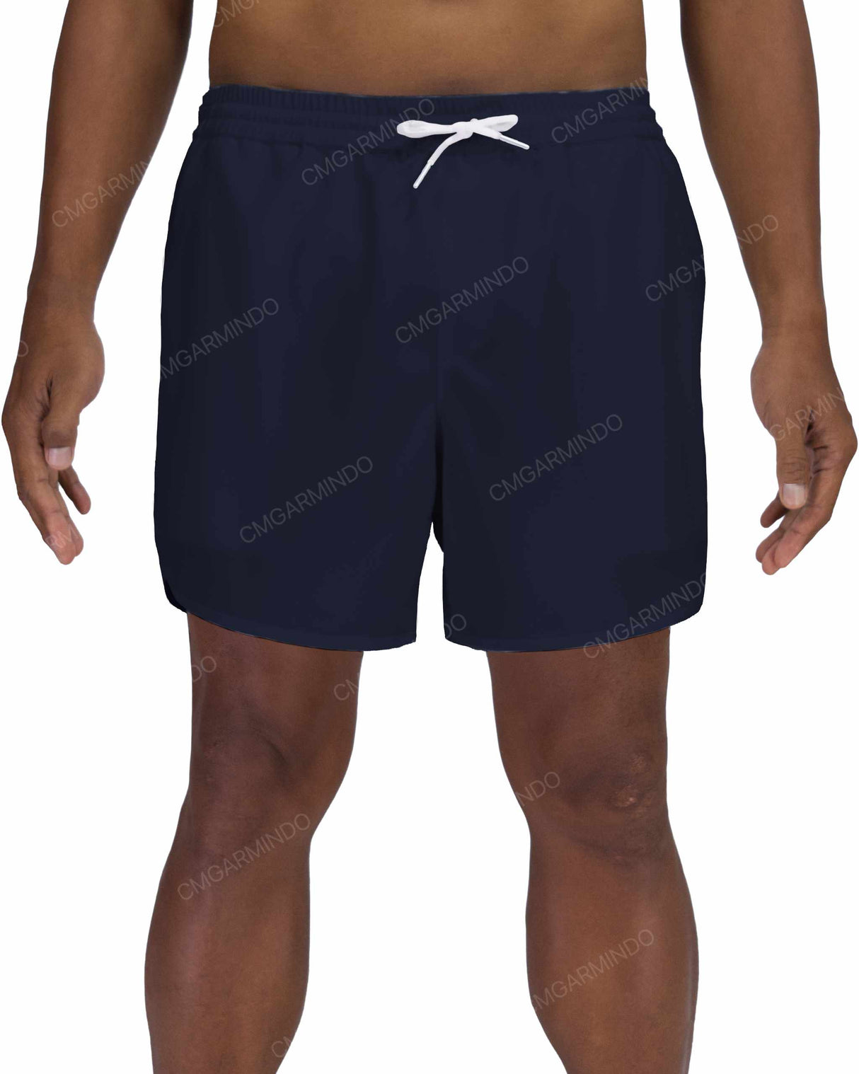 15" Elastic Waist Dolphin Hem Swimshorts