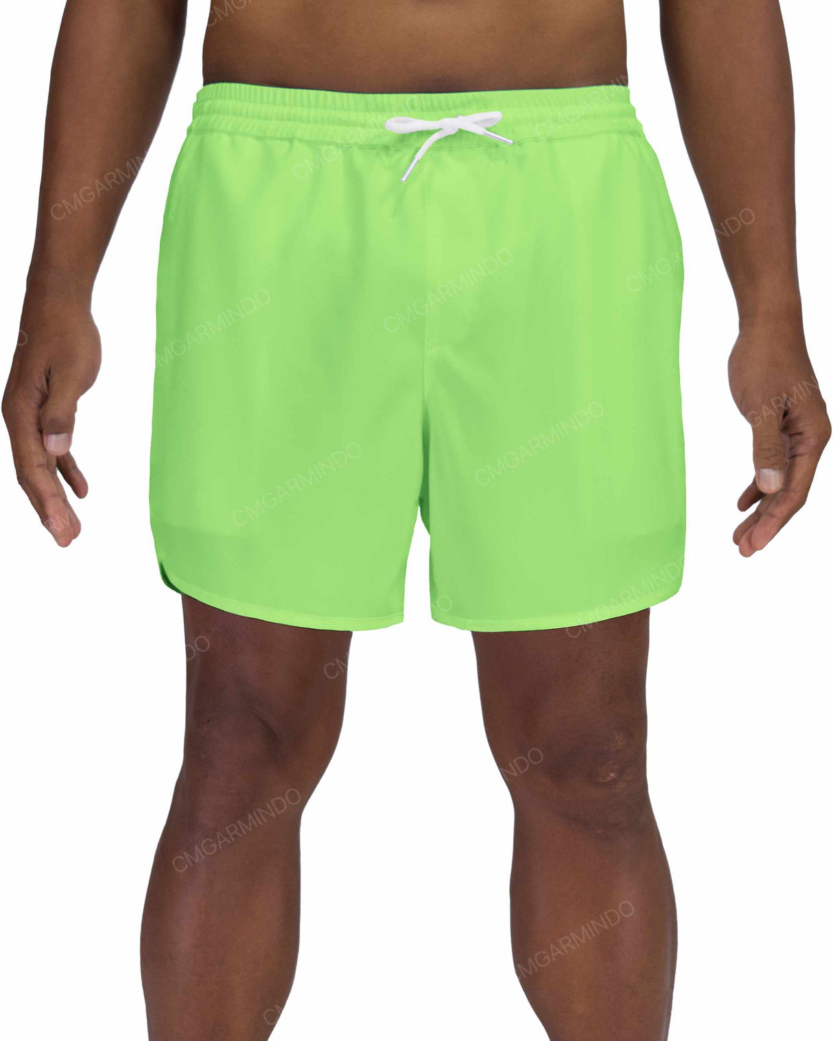 15" Elastic Waist Dolphin Hem Swimshorts