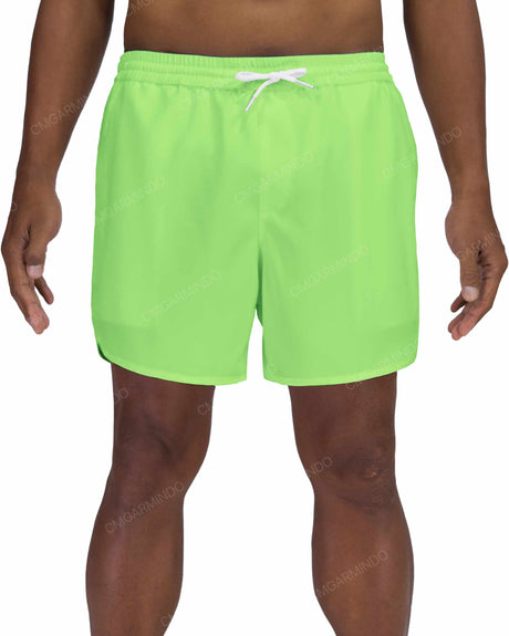 15" Elastic Waist Dolphin Hem Swimshorts