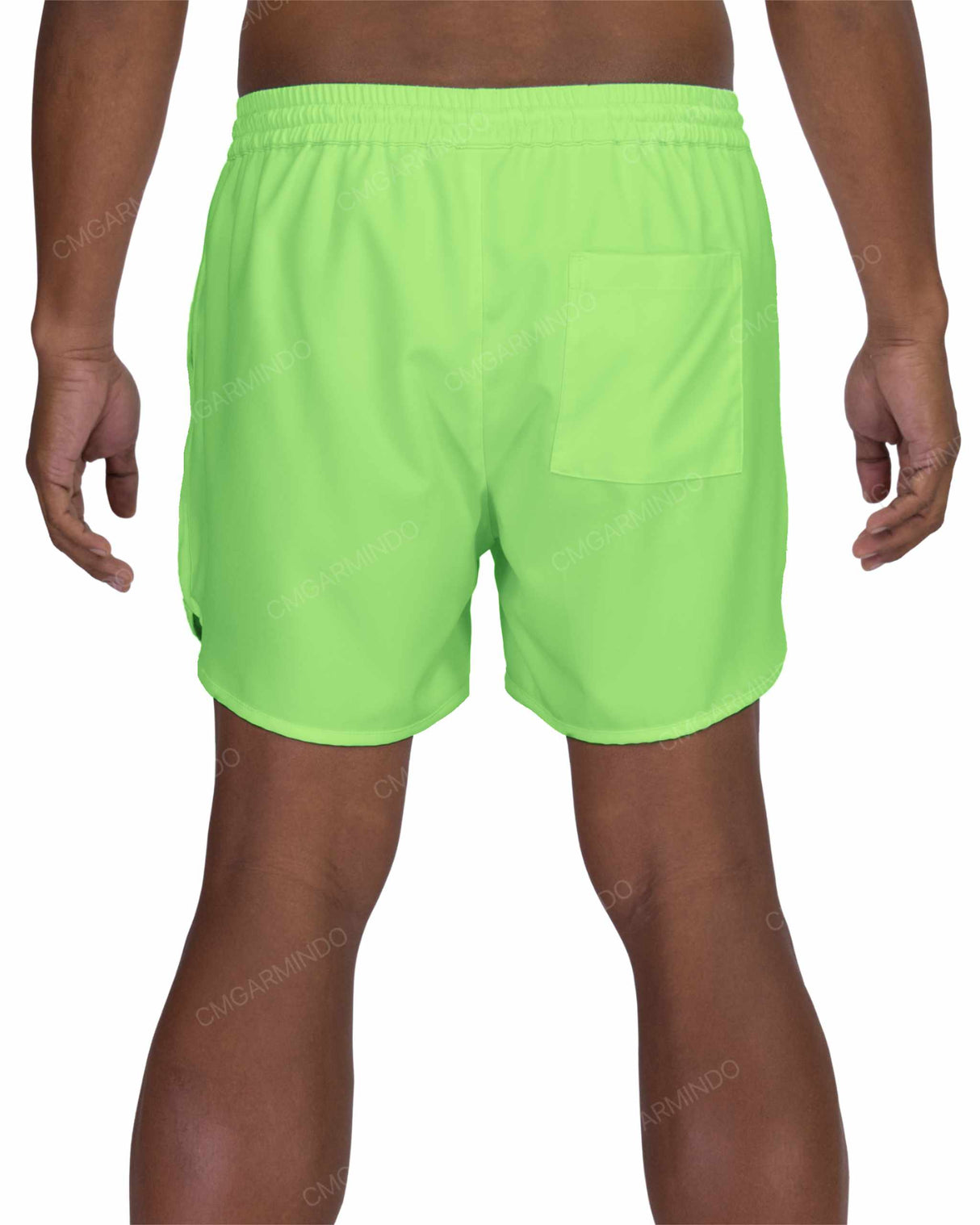 15" Elastic Waist Dolphin Hem Swimshorts