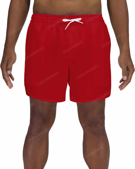 15" Elastic Waist Dolphin Hem Swimshorts