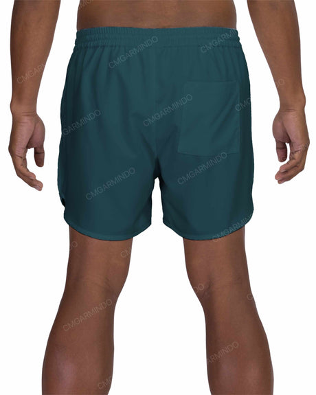 15" Elastic Waist Dolphin Hem Swimshorts