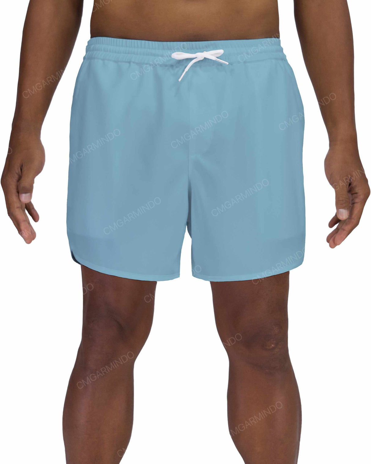 15" Elastic Waist Dolphin Hem Swimshorts