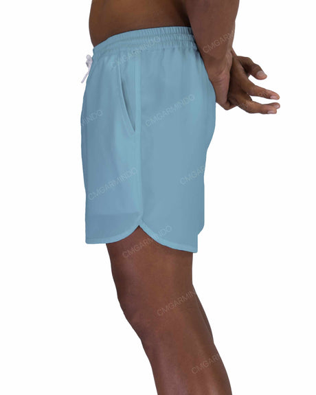 15" Elastic Waist Dolphin Hem Swimshorts