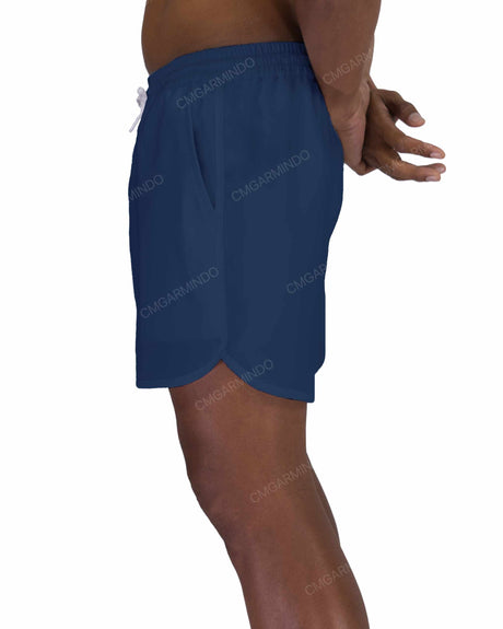 15" Elastic Waist Dolphin Hem Swimshorts