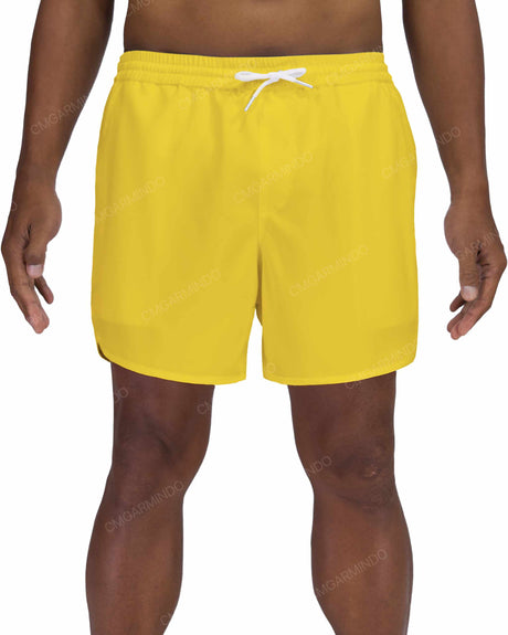 15" Elastic Waist Dolphin Hem Swimshorts