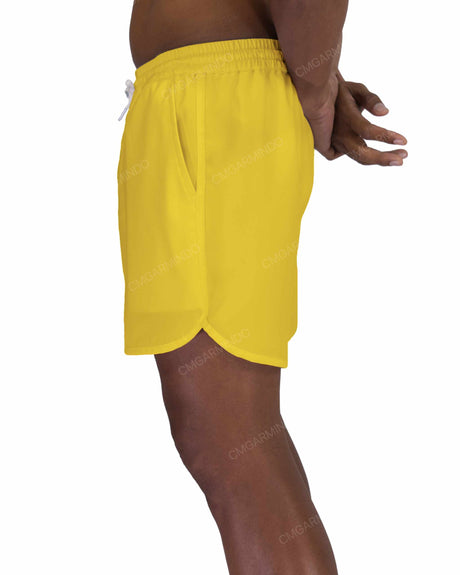 15" Elastic Waist Dolphin Hem Swimshorts