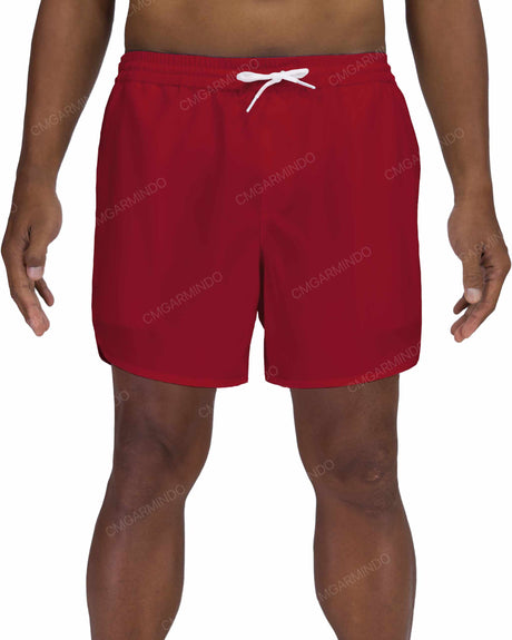 15" Elastic Waist Dolphin Hem Swimshorts