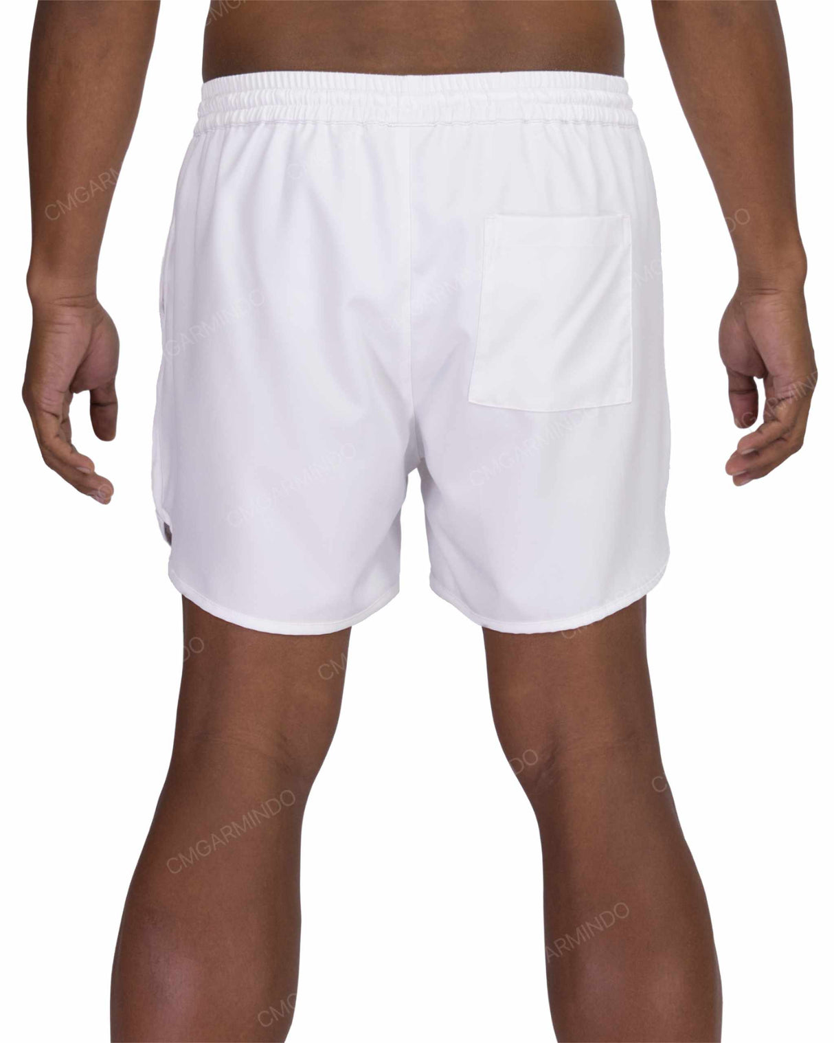 15" Elastic Waist Dolphin Hem Swimshorts