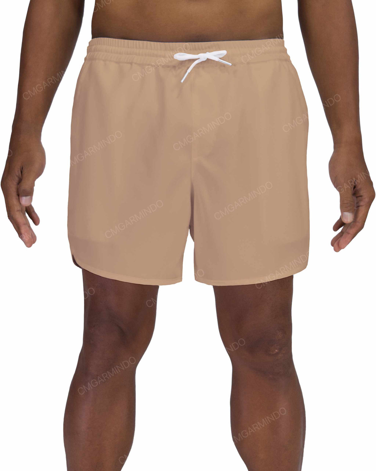 15" Elastic Waist Dolphin Hem Swimshorts