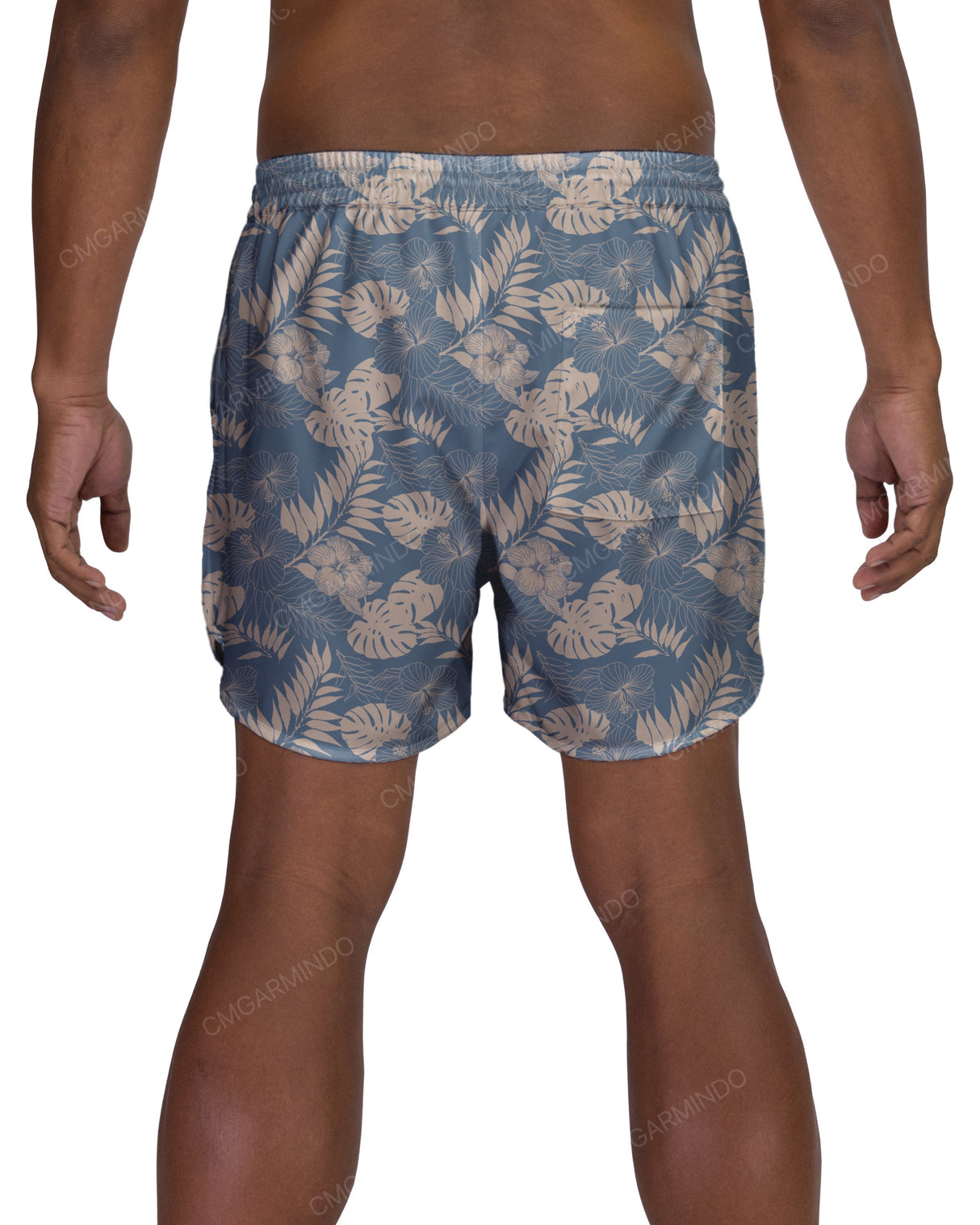 15" Elastic Waist Dolphin Hem Swimshorts