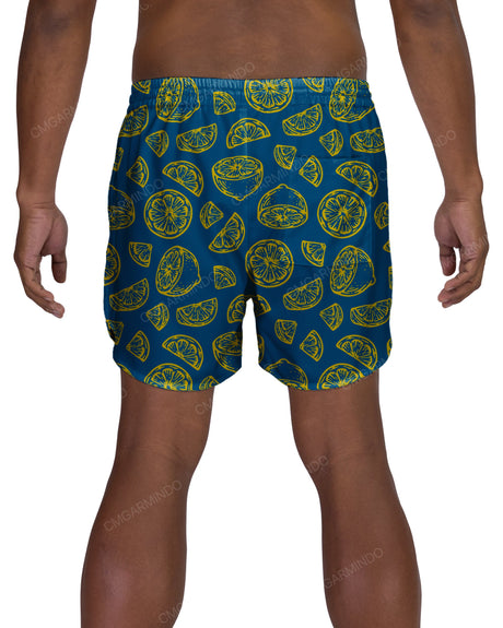 15" Elastic Waist Dolphin Hem Swimshorts