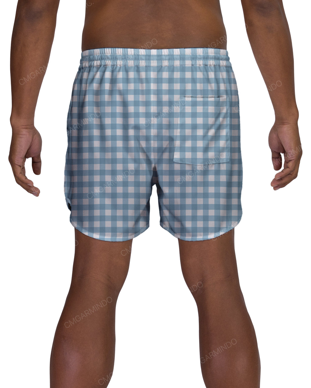 15" Elastic Waist Dolphin Hem Swimshorts