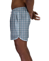 15" Elastic Waist Dolphin Hem Swimshorts