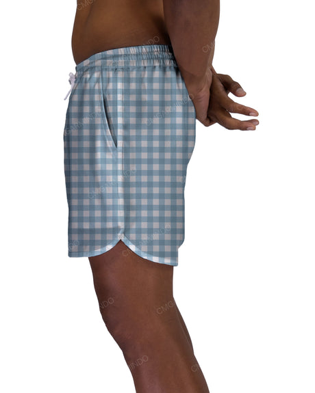 15" Elastic Waist Dolphin Hem Swimshorts
