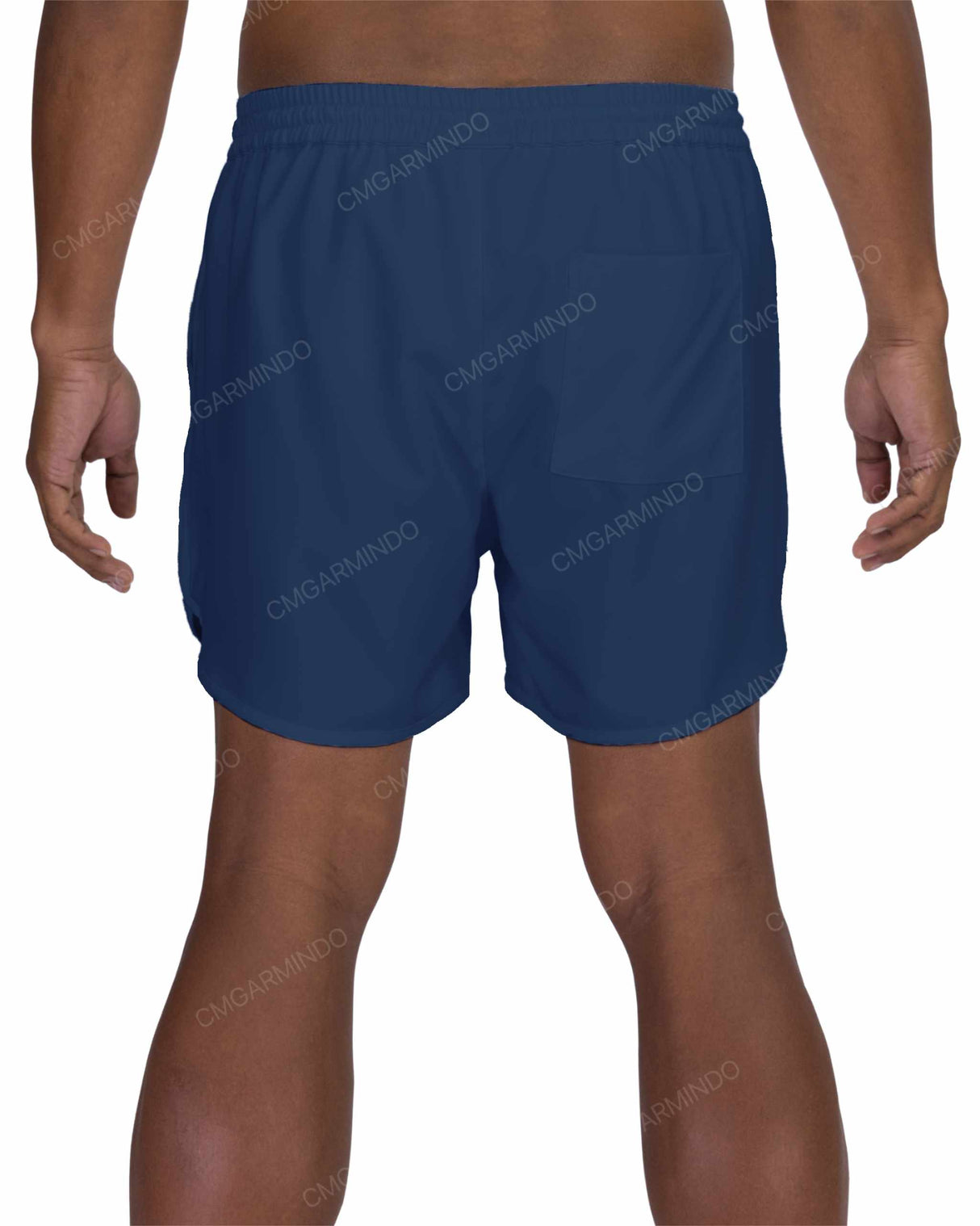 15" Elastic Waist Dolphin Hem Swimshorts
