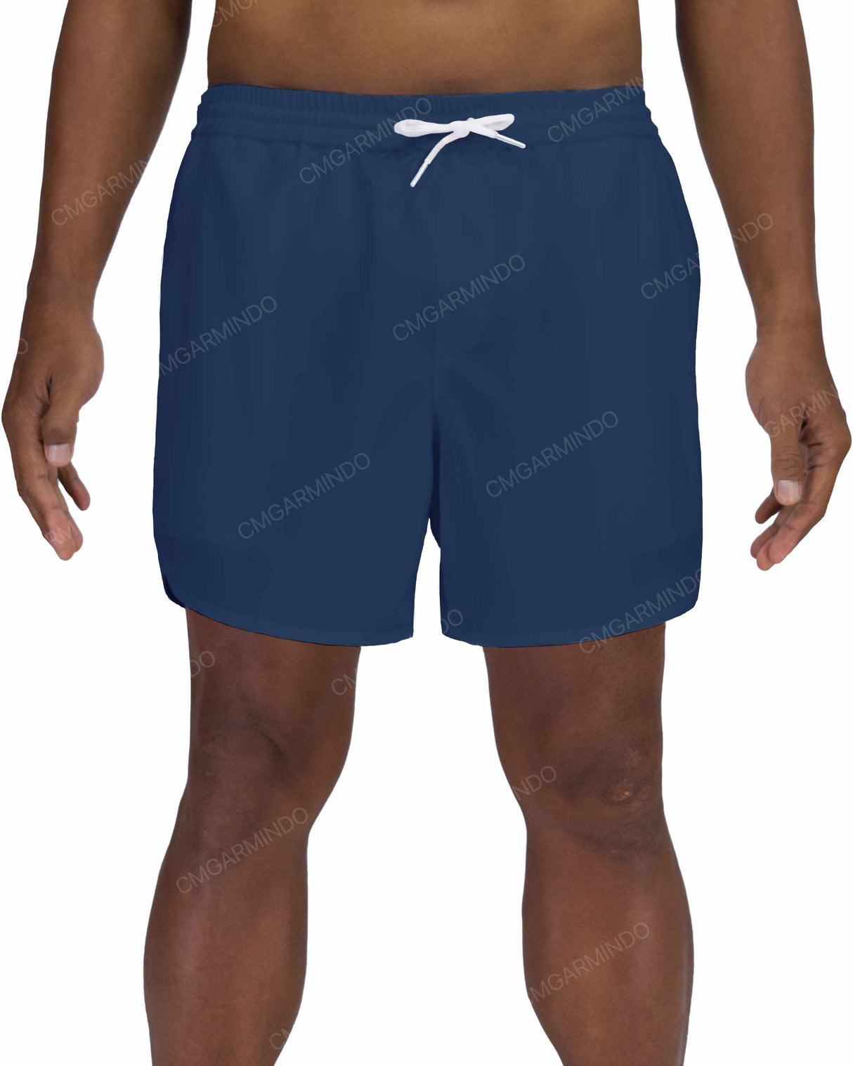 15" Elastic Waist Dolphin Hem Swimshorts