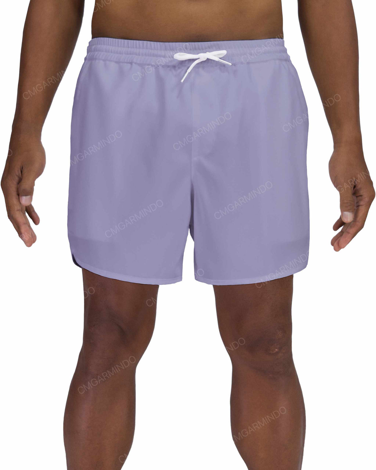 15" Elastic Waist Dolphin Hem Swimshorts