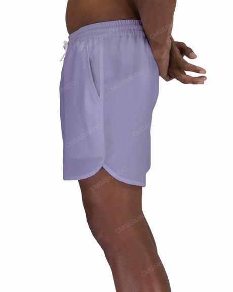15" Elastic Waist Dolphin Hem Swimshorts