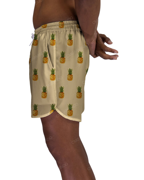 15" Elastic Waist Dolphin Hem Swimshorts