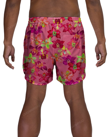 15" Elastic Waist Dolphin Hem Swimshorts