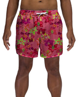 15" Elastic Waist Dolphin Hem Swimshorts
