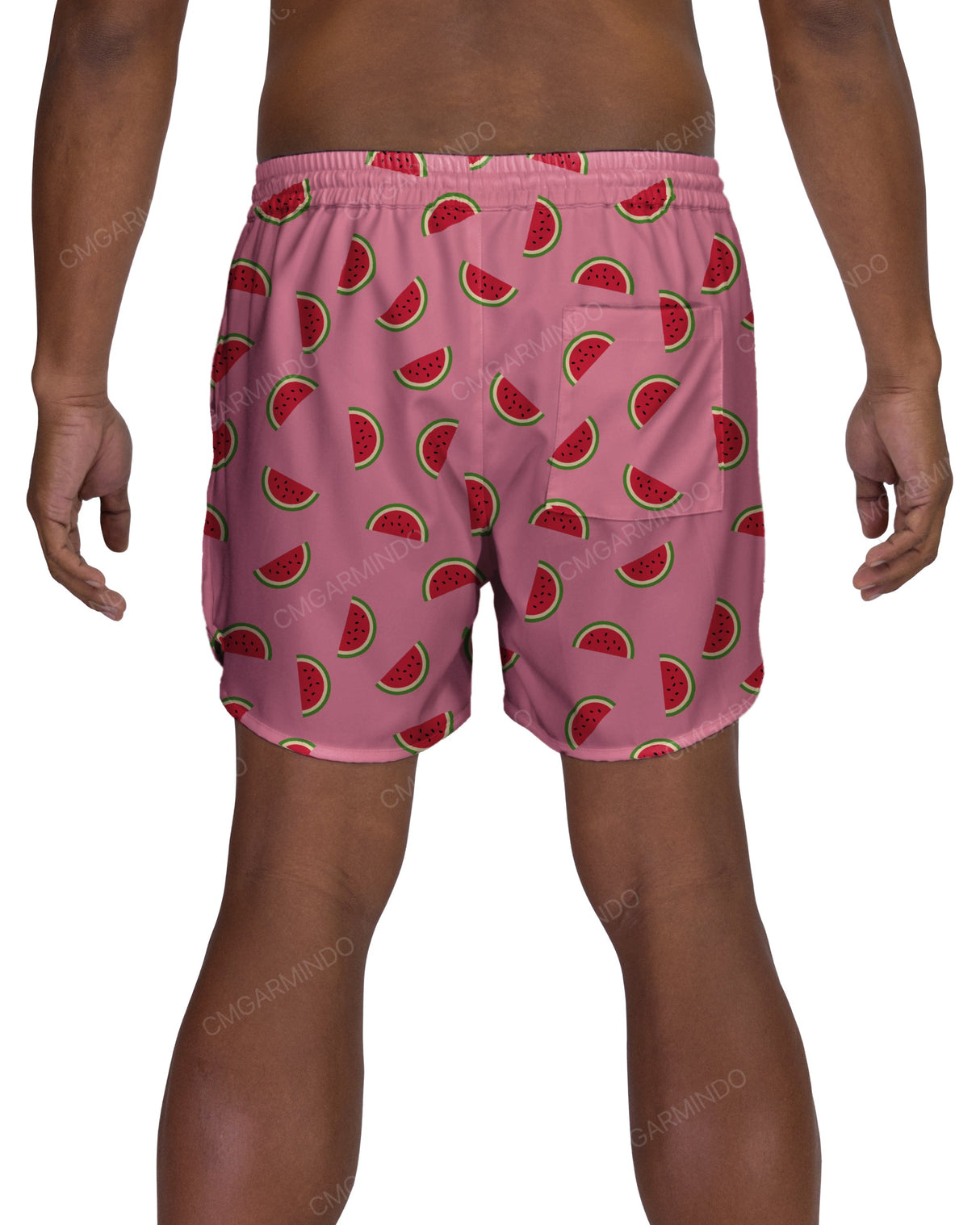 15" Elastic Waist Dolphin Hem Swimshorts
