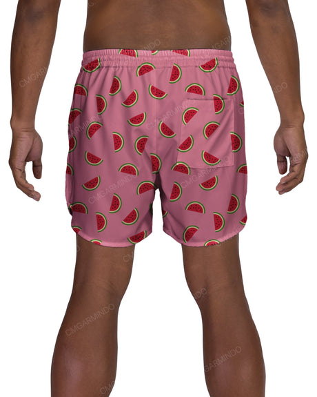 15" Elastic Waist Dolphin Hem Swimshorts