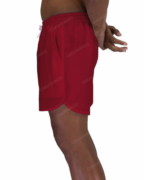 15" Elastic Waist Dolphin Hem Swimshorts