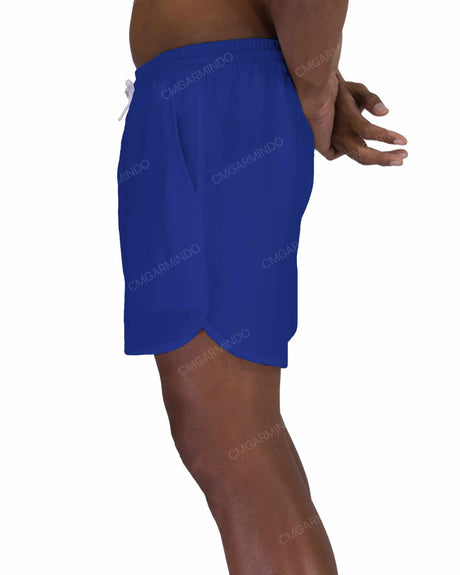 15" Elastic Waist Dolphin Hem Swimshorts