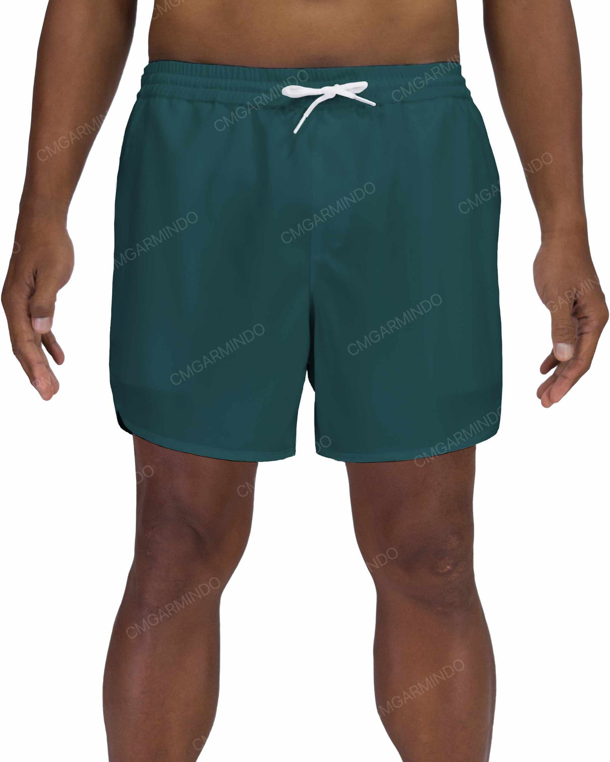 15" Elastic Waist Dolphin Hem Swimshorts