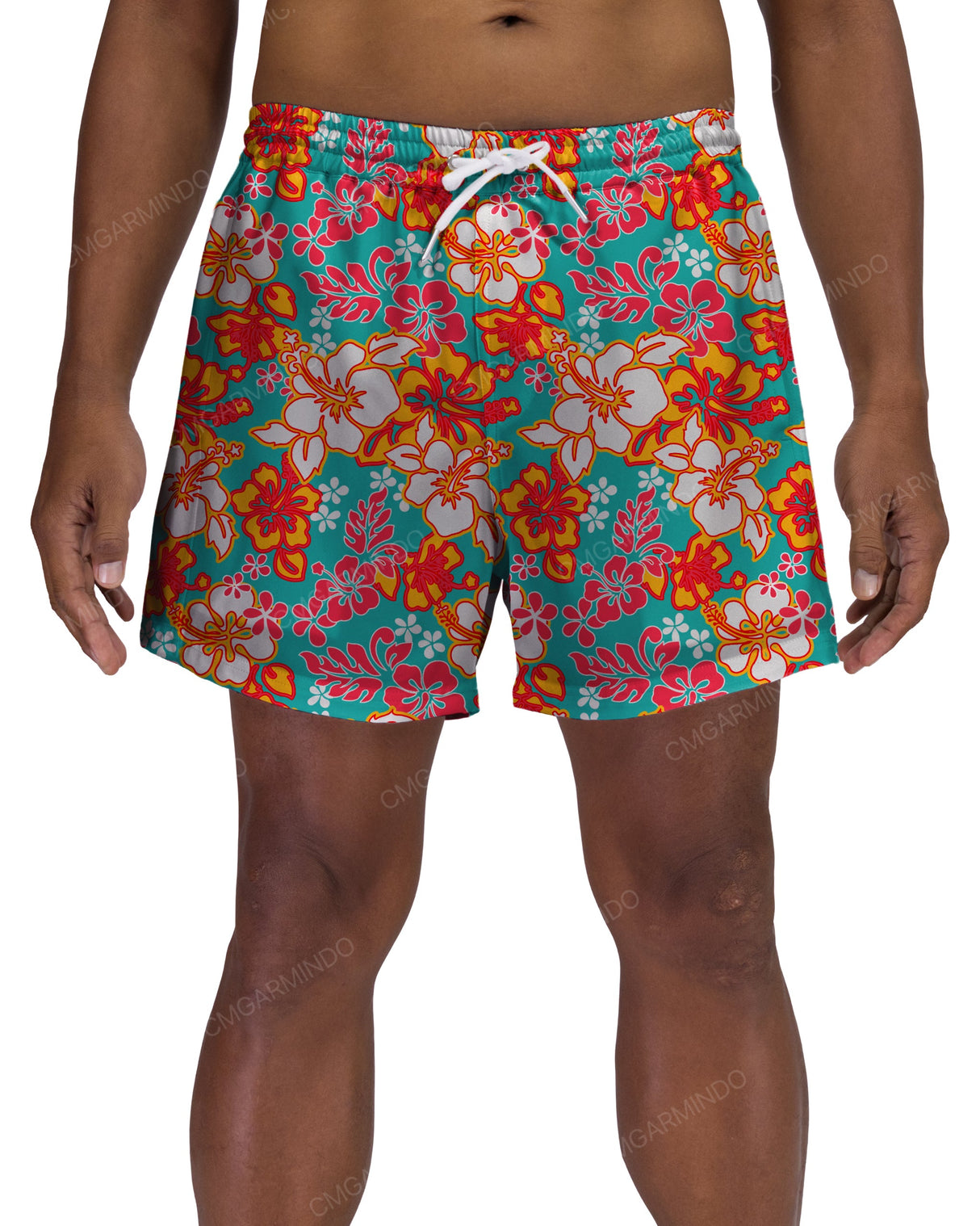 15" Elastic Waist Side Panel Swimshorts