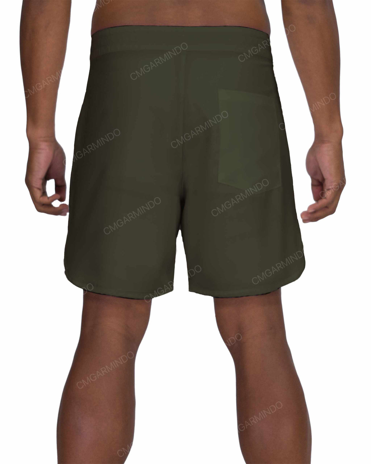 17" Fixed Waist Dolphin Hem Boardshorts
