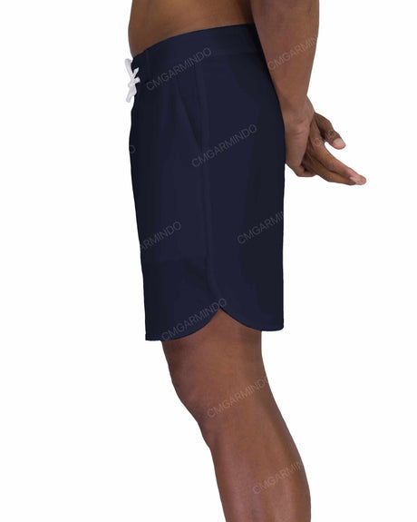 17" Fixed Waist Dolphin Hem Boardshorts