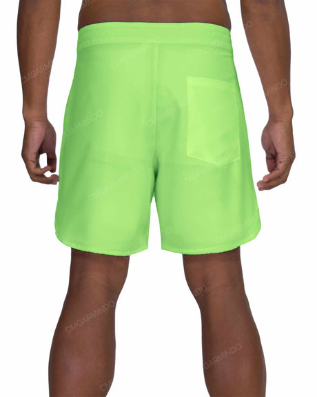 17" Fixed Waist Dolphin Hem Boardshorts