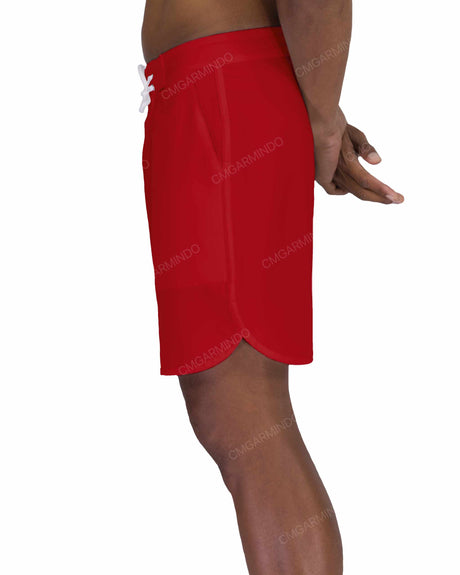 17" Fixed Waist Dolphin Hem Boardshorts