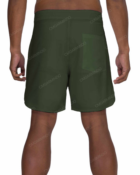 17" Fixed Waist Dolphin Hem Boardshorts
