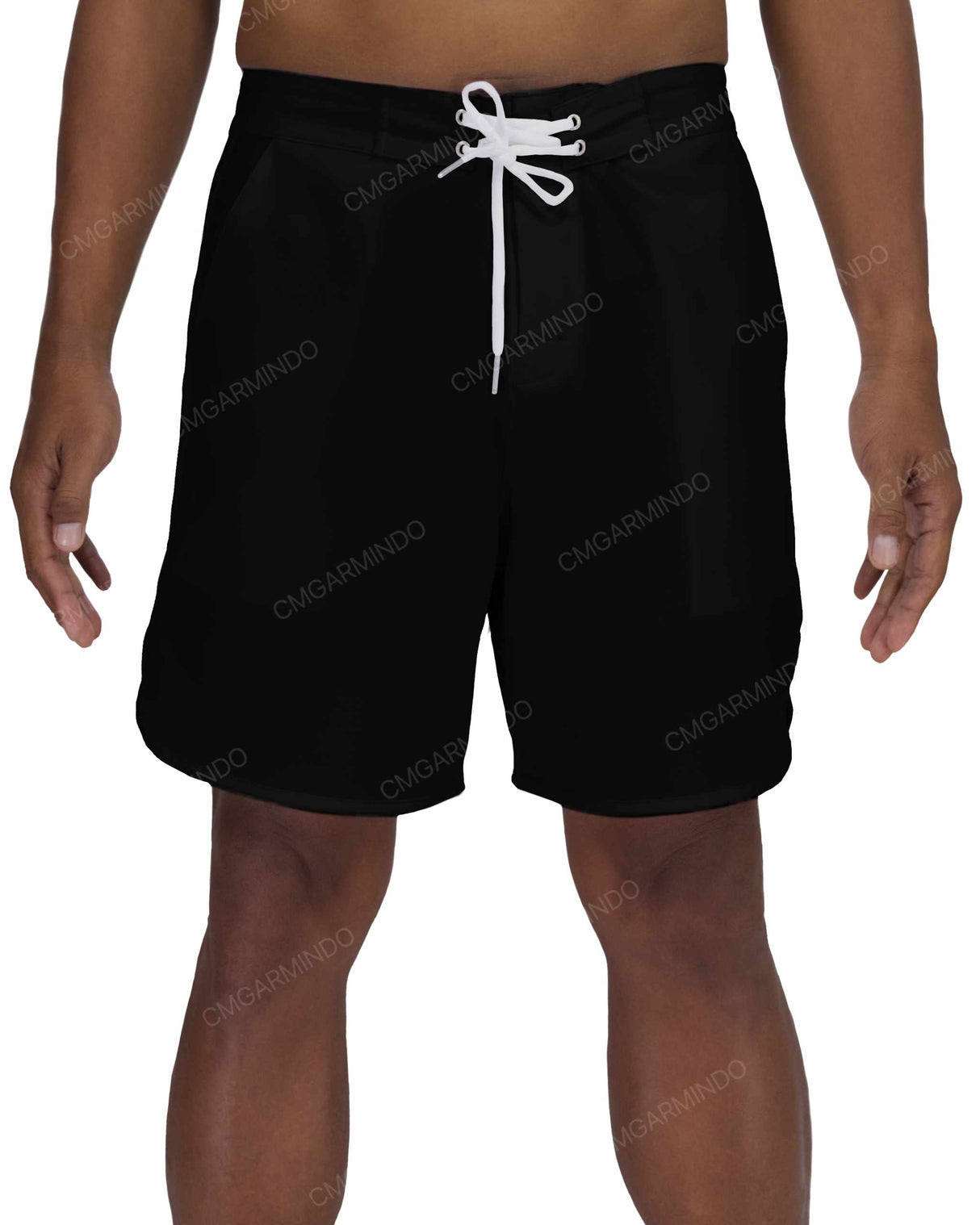17" Fixed Waist Dolphin Hem Boardshorts